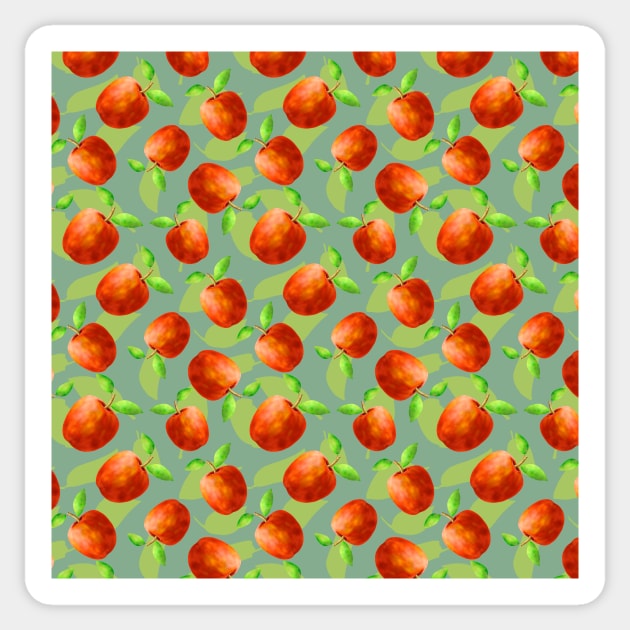 Apples red and green Sticker by Amalus-files